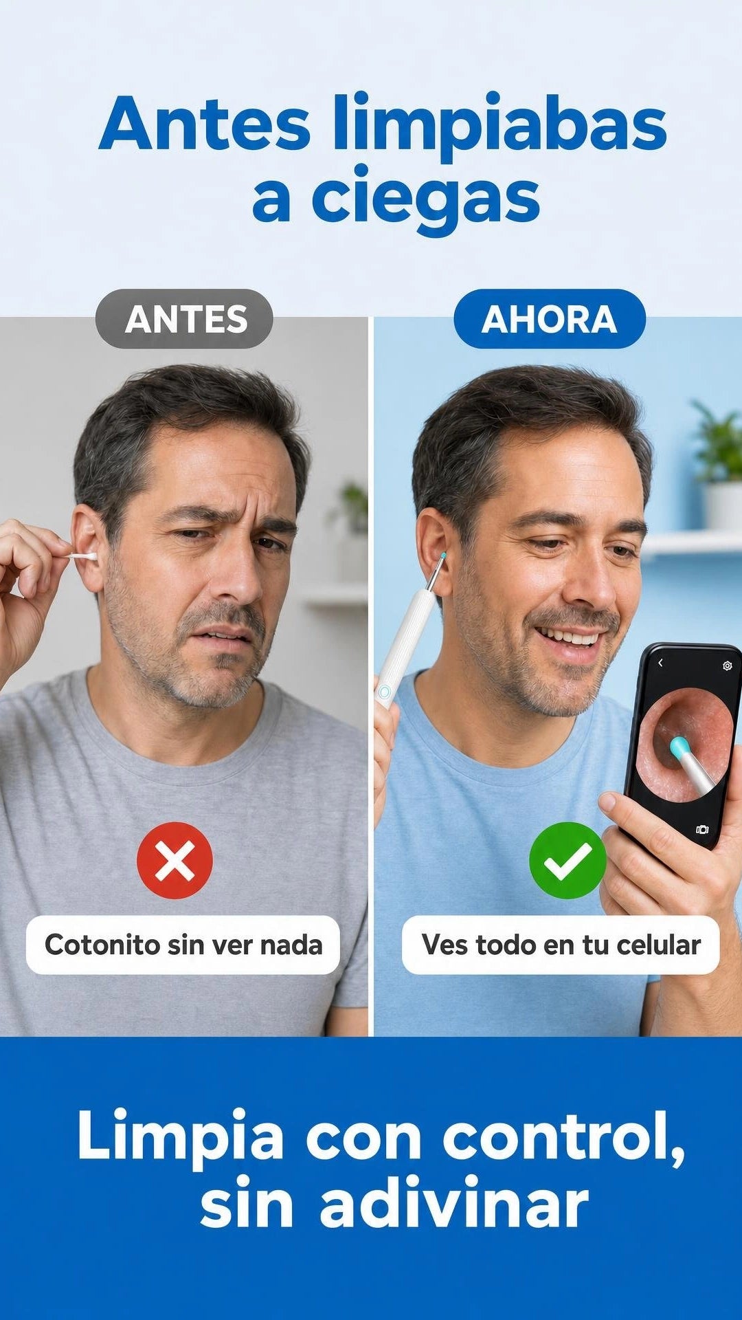 Antes limpiabas a ciegas, ahora ves todo en tu celular