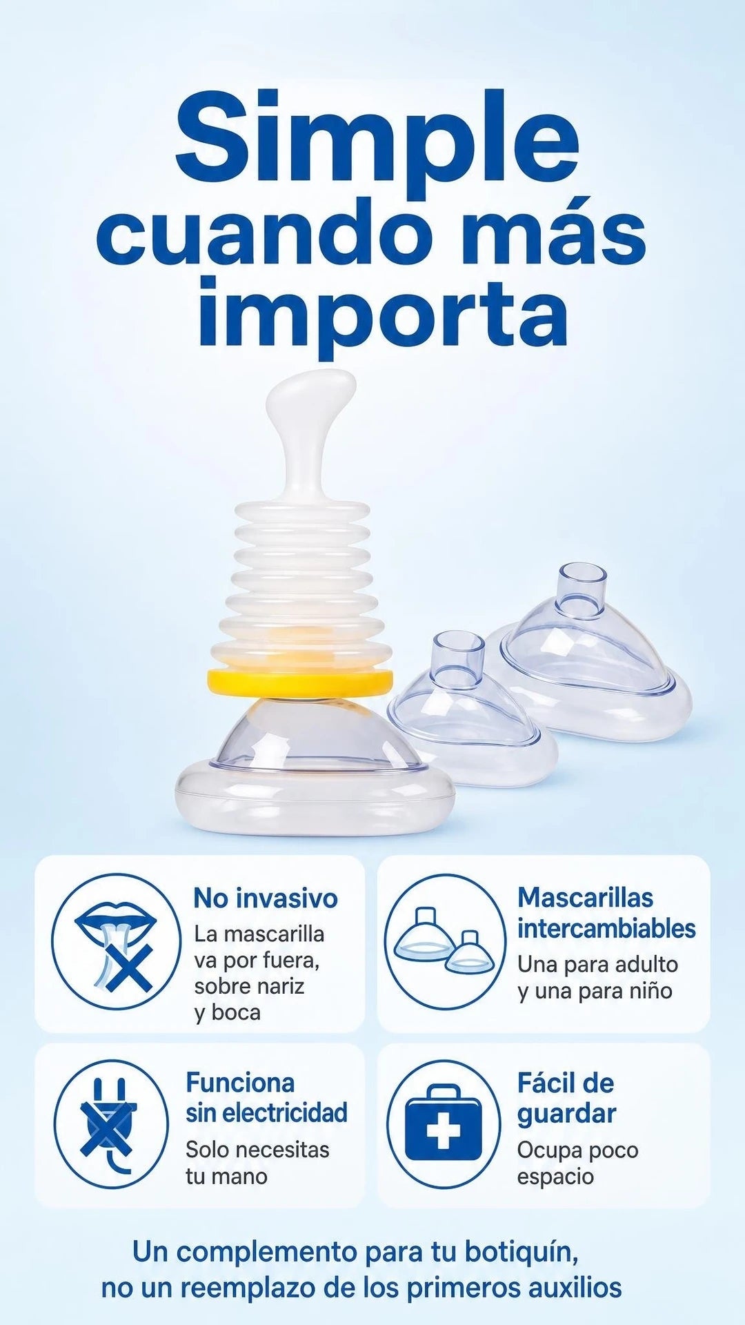 Botiquín anti asfixia 08 ventajas