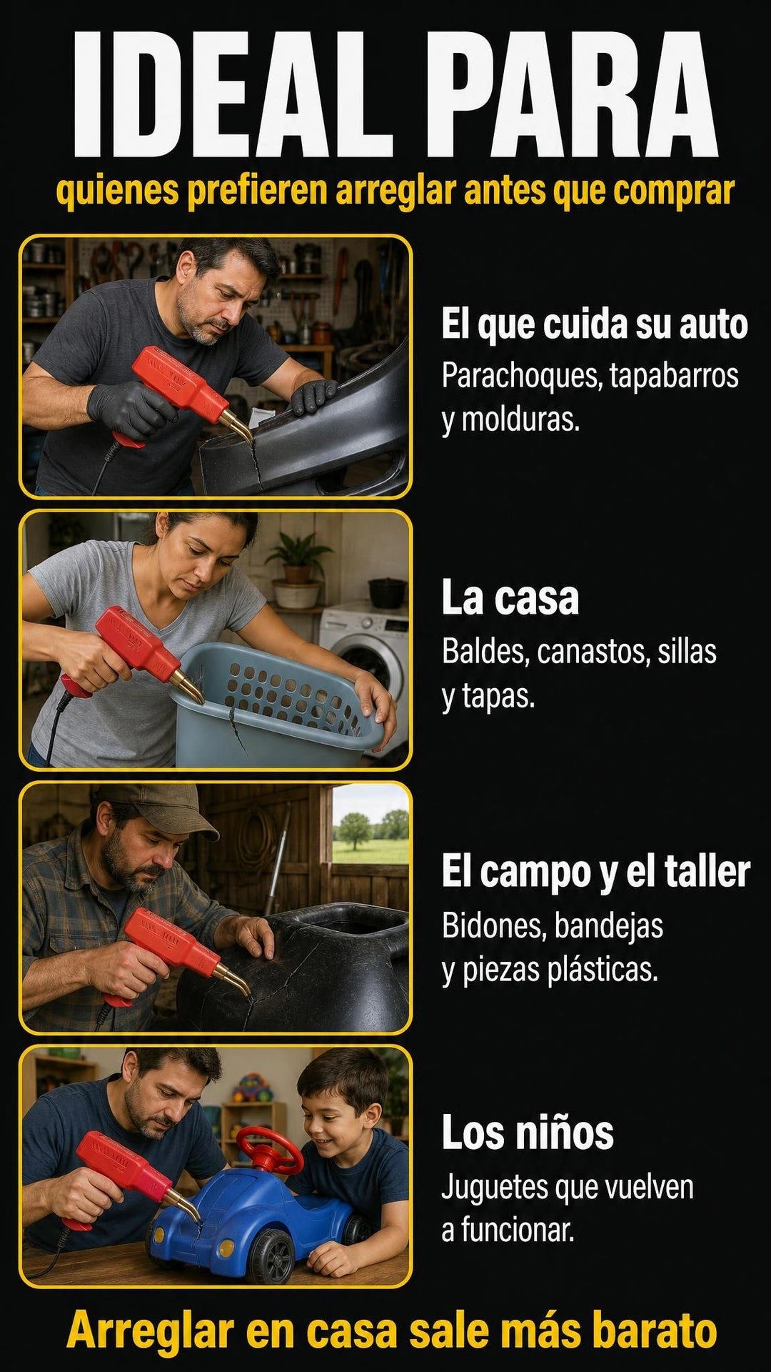 SoldaFix: ideal para auto, casa, campo y juguetes