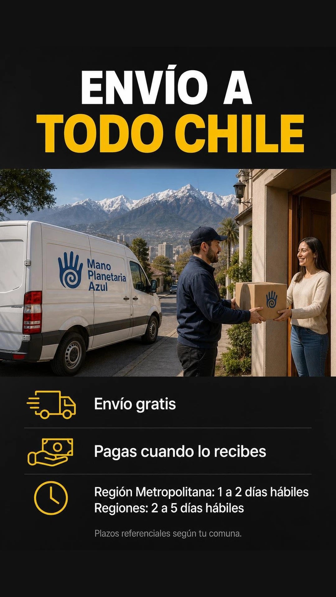 Envío a todo Chile y pago contra entrega